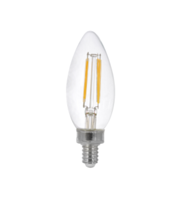 4 Watt B10 Led Decorative Lamp - Warm White (2700K) - E12 (Candelabra)