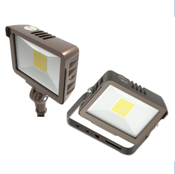 15W 5000K Contractor Prime LED Floodlight. Rectangular Series 3. 120/277V Input. Standard Bronze Housing. Wide Beam Spread. Knuckle Mount. Dimmable