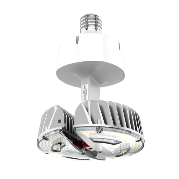 LED HID Replacement Lamp, 100W, Multi Angle Adjustable Design, EX39 Base, 5000K, 120-277V Input, Direct Drive