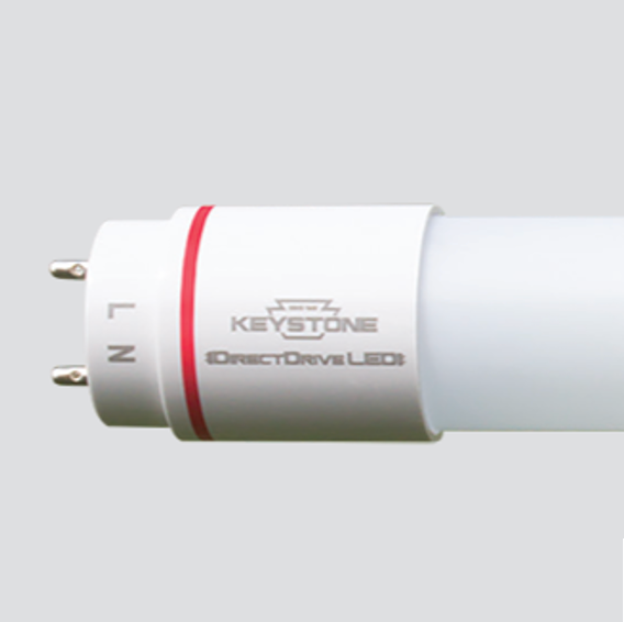 7W LED T8 Tube, Shatter-Proof Coated Glass, 120-277V Input, 2, 5000K, Direct Drive (Pack of 25)