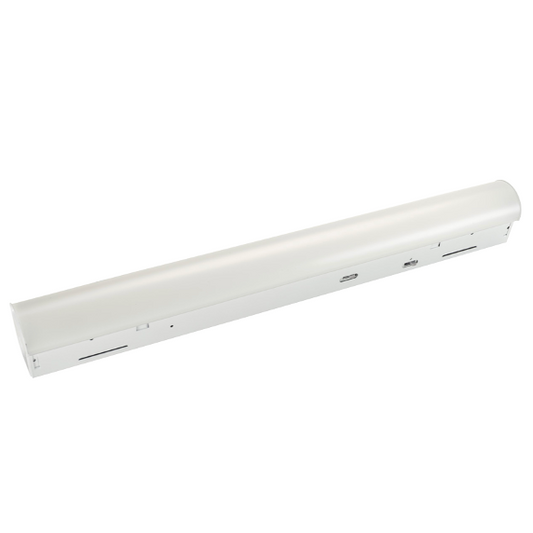 2ft Microstrip Fixture feat. Power Select & Color Select, 25/20/15W, 120-277V Input, 3500/4000/5000K, Frosted Lens, 0-10V Dimming