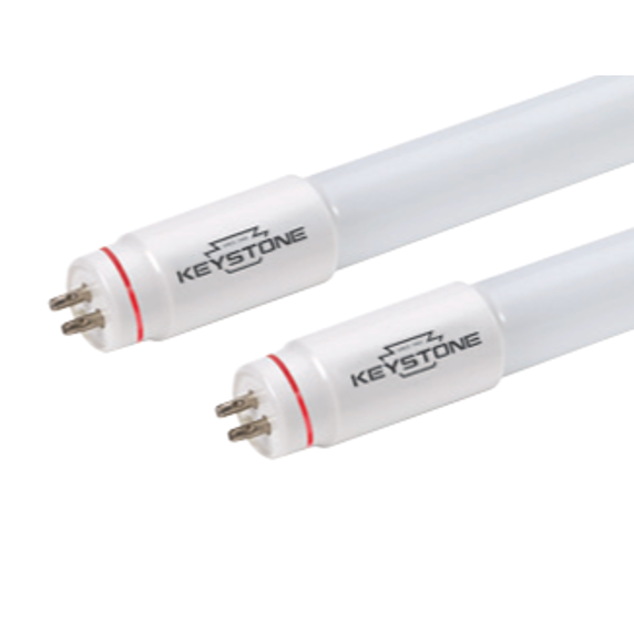 13W LED T5 Tube, Shatter-Proof Coated Glass, Ballast Compatible, 4, 3500K, SmartDrive (Pack of 25)