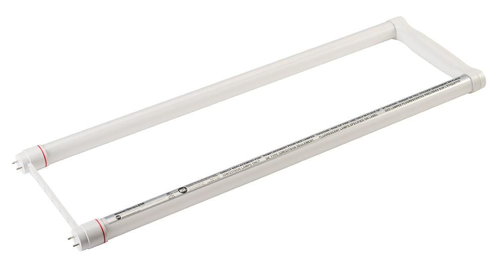15W LED T8 Tube, Shatter-Proof Coated Glass, Ballast Compatible, 6" U-Bend, 3500K, 12 pcs Carton, Carton Pack (Pack of 12)